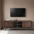 Ravenstein TV Unit - 2 Door - 150cm - Medium - Chestnut - Mango Wood
