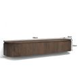 Elvano Curved Floating TV Unit - 4 Door - 180cm - Medium - Wall Mounted - Malta - Mango Wood