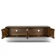 Cortez Floating TV Unit - 4 Door - 140cm - Medium - Wall Mounted - Malta - Mango Wood