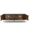 Cortez Floating TV Unit - 4 Door - 140cm - Medium - Wall Mounted - Malta - Mango Wood