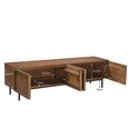 Elan TV Unit - 4 Door - 180cm - Medium - Natural - Mango Wood