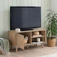 Herringford Oak TV Unit - 1 Door - 100cm - Chevron - Compact