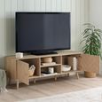 Herringford Oak TV Unit - 2 Door - 140cm - Chevron - Medium