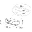 Volare Italian TV Unit - 2 Door - Venetian Grey