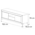 Prestige Italian TV Unit - 2 Door 1 Drawer - Urban Velvet and Rich Tobacco