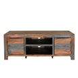 Cube Goa Petite TV Unit - 2 Door - 112cm - Compact - Rustic Sheesham