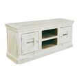 Heritage TV Unit - 2 Door - 150cm - Medium - Distressed - Mango Wood
