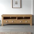 Hopewood Oak 150cm 2 Drawer Medium TV Unit thumbnail 2