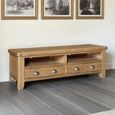Hopewood Oak 150cm 2 Drawer Medium TV Unit thumbnail 3