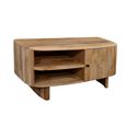 Sindhu Natural Mango Wood 110cm 1 Door Compact Curved TV Unit thumbnail 4