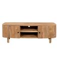 Sindhu Natural Mango Wood 150cm 2 Door Medium Curved TV Unit thumbnail 3
