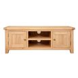 Melbourne Natural Oak 134cm 2 Door Small TV Unit thumbnail 3