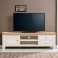 Windsor White Painted 170cm 1 Door 2 Drawer Large TV Unit thumbnail