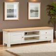 Windsor White Painted 170cm 1 Door 2 Drawer Large TV Unit thumbnail 2