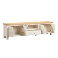 Windsor White Painted 220cm 4 Door 1 Drawer Large TV Unit thumbnail 3