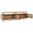Larissa Rattan and Mango Wood 180cm 4 Door Medium TV Unit thumbnail 3
