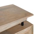 Larissa Rattan and Mango Wood 180cm 4 Door Medium TV Unit thumbnail 5