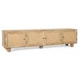 Natura Rattan and Mango Wood 200cm 4 Door Large Storage TV Unit thumbnail 2