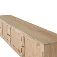 Natura Rattan and Mango Wood 200cm 4 Door Large Storage TV Unit thumbnail 4