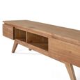 Rimini Natural Mindi Wood 150cm 2 Drawer Medium TV Unit thumbnail 3