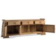 Sumbawa Natural Teak Wood 170cm 3 Door 3 Drawer Medium Oriental Style TV Unit thumbnail 3