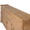 Sumbawa Natural Teak Wood 170cm 3 Door 3 Drawer Medium Oriental Style TV Unit thumbnail 4