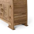 Sumbawa Natural Teak Wood 170cm 3 Door 3 Drawer Medium Oriental Style TV Unit thumbnail 5