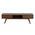 A Line TV Unit - 2 Drawer - Smoked Oak