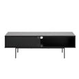 Angus TV Unit - 1 Sliding Door - 140cm - Black Ash