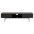Angus TV Unit - 2 Door - Large - Black Melamine