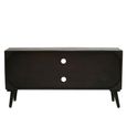 Arti TV Unit - 2 Door - Black - Mango Wood