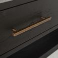 Cambon Dark Oak and Brass Extra Large TV Unit