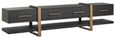 Cambon Dark Oak and Brass Extra Large TV Unit