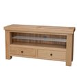 Bordeaux TV Unit - 2 Drawer - Oak