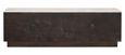 Claremont Dark Wood Extra Large Geometric TV Unit with Travertine Top
