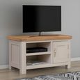 Clarion TV Unit - 1 Door - Oak and Grey