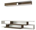 Clearance - Cavalero TV Unit - 2 Door - White and Walnut