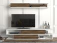 Clearance - Cavalero TV Unit - 2 Door - White and Walnut