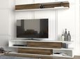 Clearance - Cavalero TV Unit - 2 Door - White and Walnut