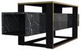 Clearance - Weldona TV Unit - Black Marble Effect