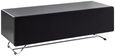 Chromium TV Stand - Concept - 120cm - Black with Speaker Mesh Front - CRO2-1200CPT-BLK