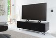 Chromium TV Stand - Concept - 120cm - Black with Speaker Mesh Front - CRO2-1200CPT-BLK
