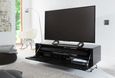Chromium TV Stand - Concept - 120cm - Black with Speaker Mesh Front - CRO2-1200CPT-BLK