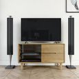 Scandic TV Unit - 2 Drawer - Small - Oak