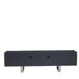 Genoa TV Unit - Storage - Fluted - Grey