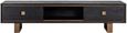 Hunter Black Oak Extra Large TV Unit with Gold Trim