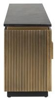Ironville Brass Ribbed Extra Large TV Unit