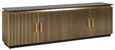 Ironville Brass Ribbed Extra Large TV Unit