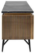 Ironville Brass Ribbed Large TV Unit