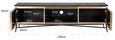 Ironville Brass Ribbed Large TV Unit